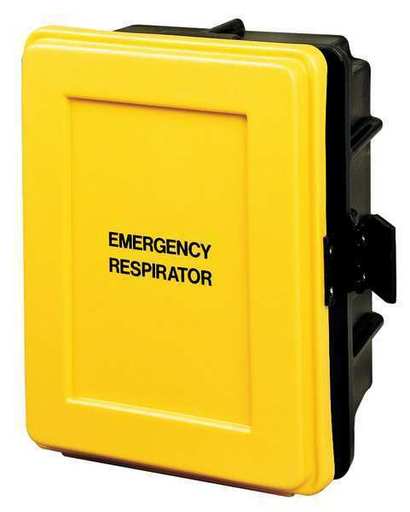 Allegro Respirator Wall Case, Black/Yellow