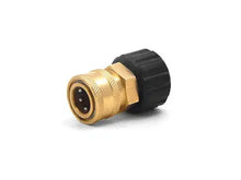 Load image into Gallery viewer, 3/8&quot; QC Brass Coupler x M22 F 15mm Twist Coupler