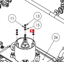 Load image into Gallery viewer, Binks 192400 SPRING RETAINING WASHER -- Ref 15, BINKS - Smart Pump E2-15 AFP - Instruction Manual - 77-3227 [ English ]