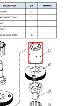 Load image into Gallery viewer, Binks 192604 MIDDLE SHAFT -- Ref 1, BINKS - Smart Pumps E4-60 - Service Manual - 77-3229 [ English ]