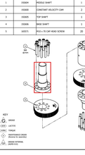 Load image into Gallery viewer, Binks 192605 TOP SHAFT -- Ref 3, BINKS - Smart Pumps E4-60 - Service Manual - 77-3229 [ English ]
