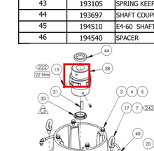 Load image into Gallery viewer, Binks 192721 DRIVE SHAFT COUPLING -- Ref 38, BINKS - Smart Pumps E4-60 - Service Manual - 77-3229 [ English ]