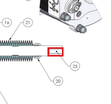 Load image into Gallery viewer, Binks 192841 PISTON SHAFT -- Ref 25, Maple 20 AFP Pump Manual 77-3263 EN [ English ]