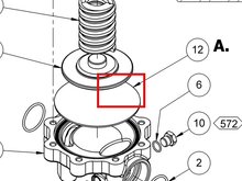 Load image into Gallery viewer, Binks 193232 COMPOSITE DIAPHRAGM -- Ref 12, BINKS - Back Pressure Regulator Service Manual 77-3253 EN [ English ]