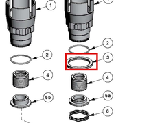 Load image into Gallery viewer, Binks 193298 PACKING SPACER -- Ref 3, MX22036 &amp; MX19042 Pump Manual 77-3210 EN [ English ]