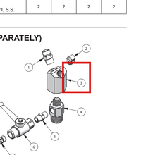 Load image into Gallery viewer, Binks 193544 DUAL OUTLET, 3/8" NPT -- Ref 3, MX3070 &amp; MX3560 Pump Manual 77-2960 EN [ English ]
