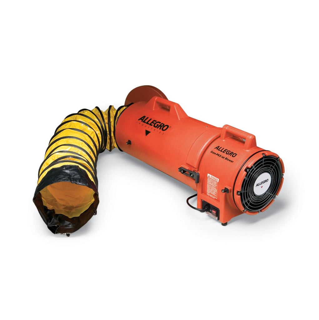 Allegro 8 in. Axial DC Plastic Blower with Canister & 50 ft. Ducting, 38 lbs