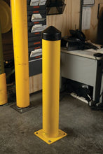 Load image into Gallery viewer, 6" x 42", 1/4" Steel, Round, Bollard Post, Yellow - 1764