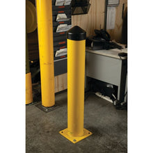 Load image into Gallery viewer, 6" x 42", 1/4" Steel, Round, Bollard Post, Yellow — image 4 of 4