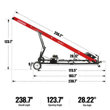 Load image into Gallery viewer, MechMaxx Firewood Conveyor, 7HP 212cc Gasoline Powered Max. 124" Lift Height, 236'' Length, 16" Width, HC2016