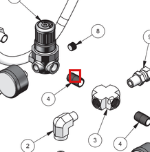 Load image into Gallery viewer, Binks 20-4355-1 CLOSE NIPPLE 1/4" -- Ref 4, MX412 Pump System Manual 77-2912 EN [ English ]