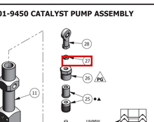 Load image into Gallery viewer, Binks 20-6866 THIN HEX NUT -- Ref 27, Catalyst Pump Manual 77-2943 [ English ]