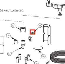 Load image into Gallery viewer, Binks 20-6871 RETAINING CLIP -- Ref 13, Century Pump Manual 77-2940 EN [ English ]
