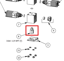 Load image into Gallery viewer, Binks 20-6970 ADAPTER -- Ref 8, 240-3500 Color Change Valve Manual 77-3121 EN [ English ]