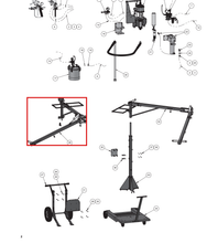 Load image into Gallery viewer, Binks 203-1609 WALL MOUNTED CHOP BOOM ASSEMBLY -- Ref 26, Century Int Mix LEL Chop Manual 77-2953 [ English ]