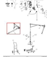 Load image into Gallery viewer, Binks 203-1610 WALL MOUNTED GEL COAT BOOM ASSEMBLY -- Ref 22, Century Ext Mix Gel Coat Manual 77-2941 [ English ]
