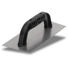 Load image into Gallery viewer, Marshalltown 211 Notch Trowel - 1/16 x 1/32 x 5/64 U (cutback) &amp; 1/8" x 1/8" x 1/16" U