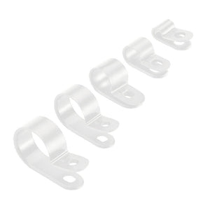 (25) White Nylon Moulding Clip