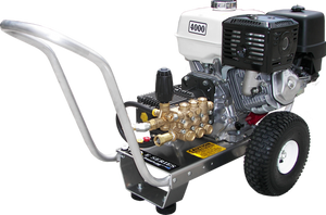 Pressure-Pro Eagle II 4000 PSI @ 4.0 GPM General Pump Direct Drive Gas Kohler Engine Cold Water Pressure Washer - Cart