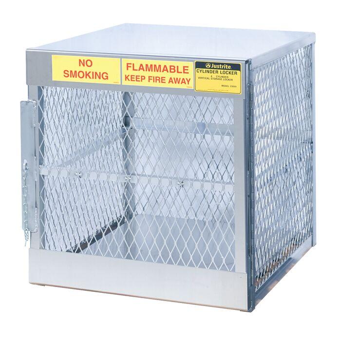 Justrite 23009 CYLINDER LOCKER, 4 VERTICAL
