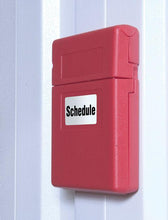 Load image into Gallery viewer, Justrite Document Storage Box for SDS, Medium-sized, Lockable Flip-top, Single Pack, Plastic, Red - S23303