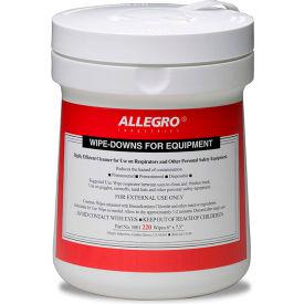 Allegro Wipe Downs for Equipment - Pop Up Canister, 220/Ct.