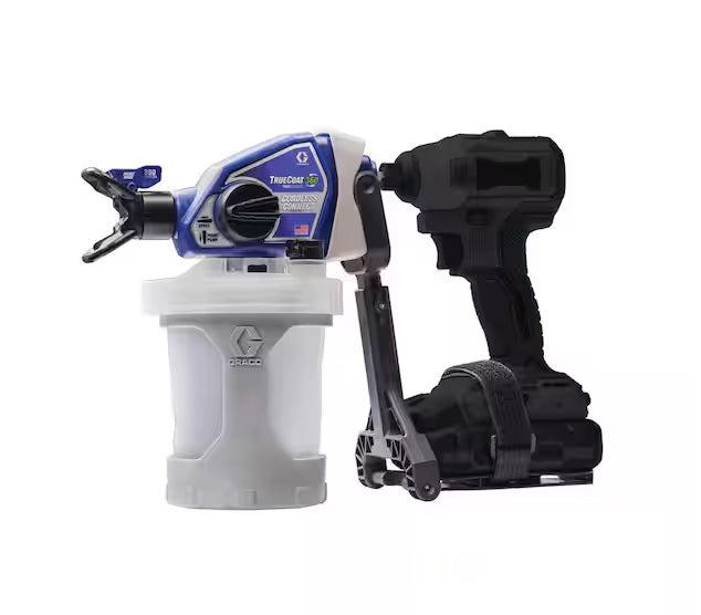 Graco 26D362 TrueCoat 360-Handheld Cordless Connect Drill Paint Sprayer with Small Project Cup