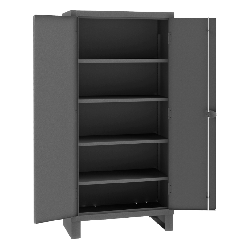 Durham 2703-4S-95 Cabinet, 14 Gauge, 4 Shelves, 48 X 18 X 78