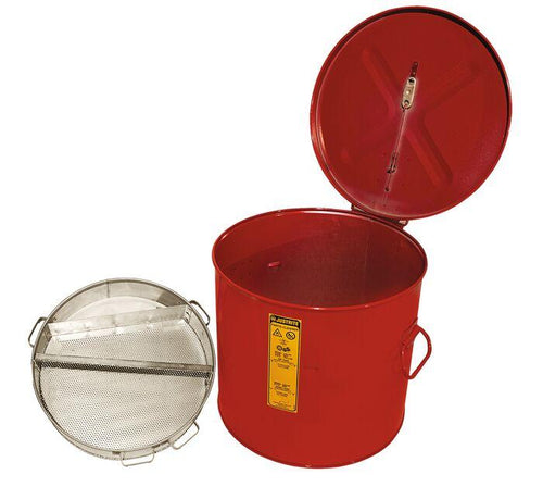 JUSTRITE  6-gal Bench Top Solvent-Based Parts Washer - Red