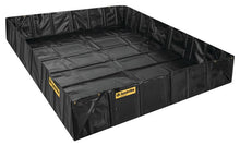 Load image into Gallery viewer, 20' x 20' x 18", 4488 Gallon Spill Capacity, Spill Berm with Angle Brackets, QuickBerm®, Black - 28092