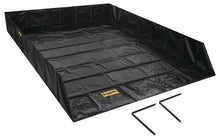 Load image into Gallery viewer, 12' x 50' x 24", 8977 Gallon Spill Capacity, Spill Berm with Angle Brackets, QuickBerm®, Black - 28099