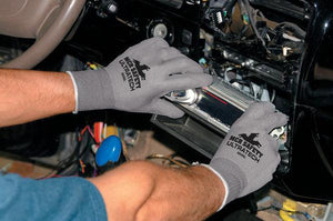 MCR Safety 9696 UltraTech® PU 13 Gauge Gray Nylon Shell Gray PU Coated Palm - 12Pr/Pk