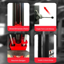 Load image into Gallery viewer, Katool KT-M140XD 14000 lbs. Clear-Floor Two-Post Lift