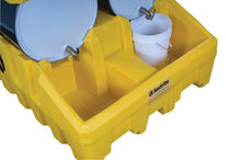 Load image into Gallery viewer, Drum Management System Base Module, Dispensing Well, Forklift Channels, Polyethylene, Yellow - 28666
