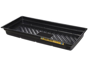 Justrite 38"W x 26"D x 5.5"H, 20 Gallon Spill Capacity, Spill Tray for Indoor/Outdoor Use, EcoPolyBlend™, Black - 28716