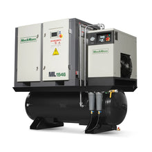 Load image into Gallery viewer, MechMaxx 15HP Combined Rotary Screw Air Compressor with Dryer &amp; 105-Gal ASME Tank | 45 CFM, 116 PSI, 460V 3-Phase - Industrial Grade