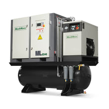 Load image into Gallery viewer, MechMaxx 20HP Combined Rotary Screw Air Compressor with Dryer &amp; 105-Gal ASME Tank | 78 CFM, 116 PSI, 460V 3-Phase - Industrial Grade