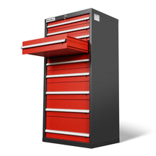 Load image into Gallery viewer, MechMaxx Heavy Duty Modular Drawer Cabinet – 9 Drawer, 59" H x 28.5" W x 22.5" D Tool Storage Organizer, Steel Construction