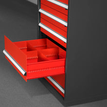 Load image into Gallery viewer, MechMaxx Heavy Duty Modular Drawer Cabinet - 11 Drawer 59" H x 28.5" W x 22.5" D Tool Storage Organizer, Steel Construction