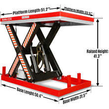 Load image into Gallery viewer, MechMaxx 4400lbs Capacity Stationary Powered Hydraulic Lift Table, 51.2" x 33.5" Platform, 41.3" Lift Height, UL Certified Motor, ELT44