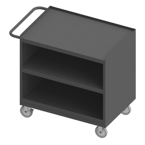 Durham 3111-95 Mobile Bench Cabinet, 1 Shelf, No Doors, Steel Top, 24-1/4 X 42-1/8 X 36-3/8