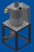 Load image into Gallery viewer, Clemco 33776 Series 40x50 Suction Blast Cabinet, 900 CFM LPDC Dust Collector, Steel Media, 460V 3-Phase, IQ PLC Controls — reclaimer