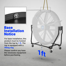 Load image into Gallery viewer, MechMaxx 79" Portable Industrial Fan with Variable High-Efficiency PMSM Motor,Tiltable Mobile High Volume Floor Fan for Warehouse,Workshop &amp; Gym