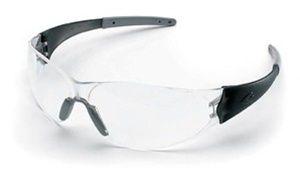 MCR Safety CK2 Series, Silver Nose Piece & Temple Sleeve , Clear Lens 12/PK