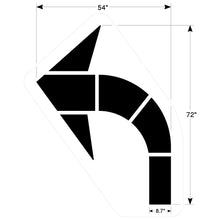 Load image into Gallery viewer, NewStripe Curved Arrow Stencils