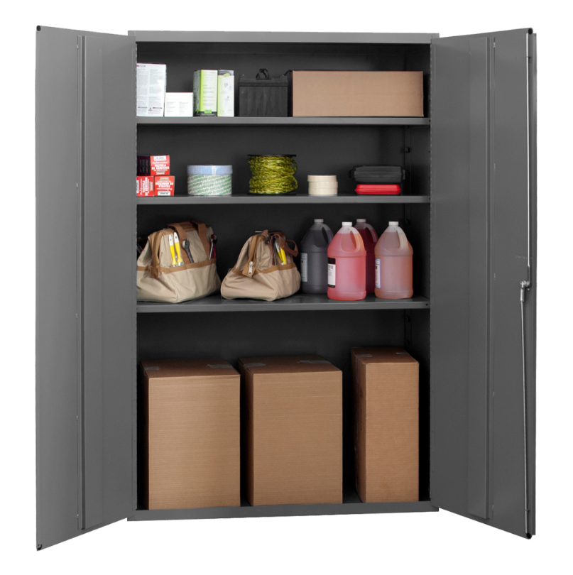 Durham 3502-95 Cabinet, 14 Gauge, 3 Shelves, 48 X 24 X 72