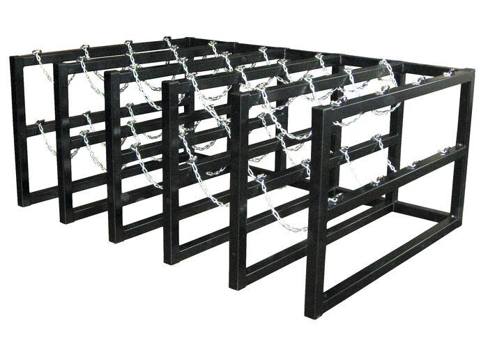 Justrite™ Gas Cylinder Barricade Rack 20 Cylinder Capacity 5 Wide by 4 Deep