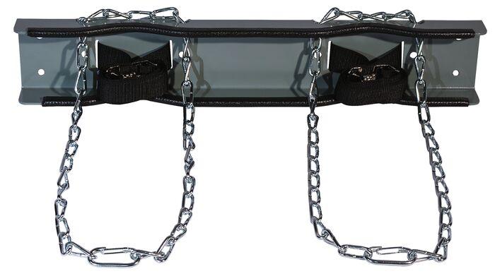 Justrite Steel Gas Cylinder Support Bracket With Chain, Two 12