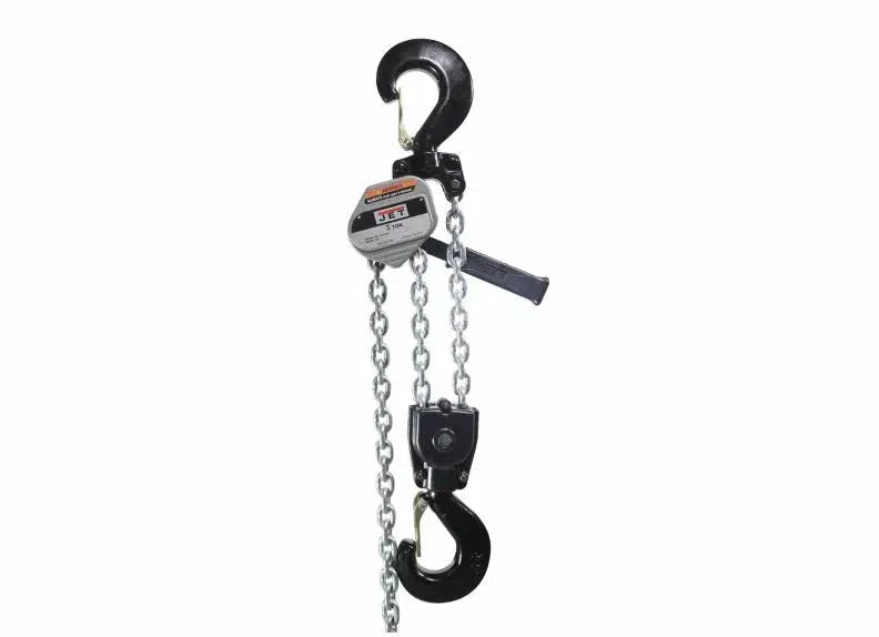 JPW JLA-300-15SH, JLA Series 3 Ton Lever Hoist, 15' Lift & Shipyard Hooks