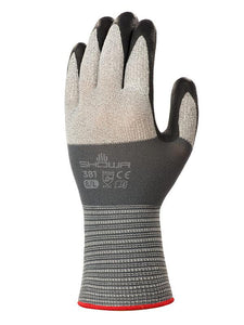 SHOWA Glove 381 Coated Microfiber Work Gloves - 12Pr/Pk